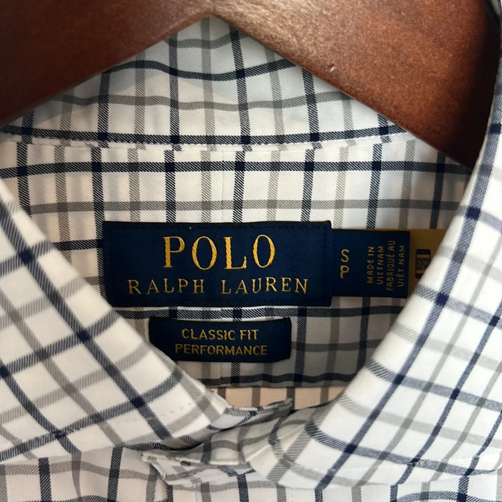 Polo Ralph Lauren Performance Classic Fit Check Button Down Shirt Men’s S